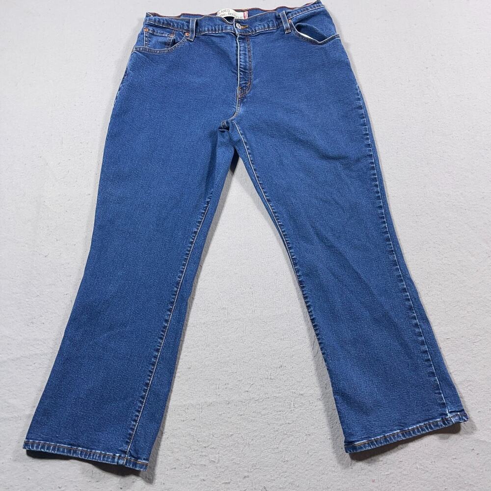 Levi's 550 Bootcut Jeans Women 18S Relaxed Fit Blue Denim Stone Wash‎